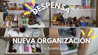 DESPENSA  ACOMODANDO LA DESPENSA  NUEVA ORGANIZACIÓN EN MI COCINA [upl. by Eisor595]