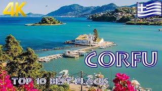 CORFU GREECE 4K 2023 TOP 10 THINGS TO DO [upl. by Alderman]