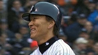 Hideki Matsui hits a grand slam in 2003 home opener [upl. by Luelle]