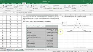 Paired t test two sample mean [upl. by Annehcu]