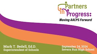 Partners in Progress Moving AACPS Forward [upl. by Atnad547]