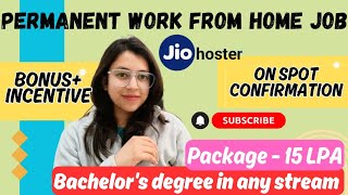 Permanent Work From Home Job Video  Online Job  Bachelors in any stream  Job Vacancy [upl. by Nnairak158]