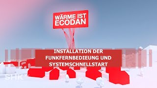 Ecodan Wärmepumpe Installation der Funkfernbedienung  SHKTV Montage [upl. by Anes]