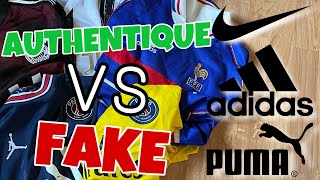 Comment reconnaître un maillot de foot authentique VS un maillot Fake avec les étiquettes [upl. by Zealand398]