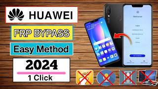 All Huawei FRP Unlock 2024  Huawei Google Account Bypass Without PC [upl. by Ahsinam630]