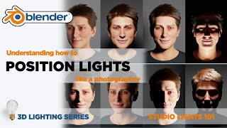 How to Position Studio Light in Blender Blender Lighting 101 Series [upl. by Annor]