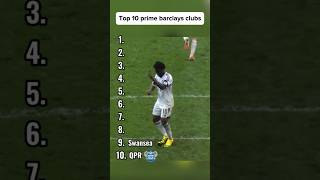 Top 10 Prime Barclays Clubs [upl. by Langelo]