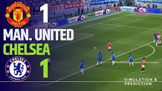 MANCHESTER UNITED 11 CHELSEA • Highlights • Premier League 2425  SimulationRecreation [upl. by Nataniel575]