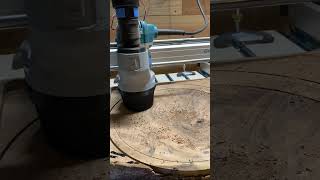 Can a 4040pro handle a 1quot bit on walnut Yes genmitsu sainsmart woodworking diy cnc [upl. by Hgielra]