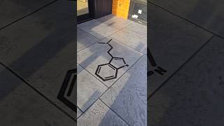 Unique project Microtopping cement stencilput over microtoppingRecognize this molecule shorts [upl. by Purdum188]