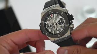 Up Close The Hublot 42mm Big Bang Unico Chronograph [upl. by Schroth892]