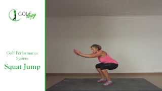 Golf Strength Exercise  Squat Jump [upl. by Alra727]