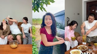 【月亮姐街】還得是我女兒好，幫忙收拾她爸不讓喝酒日常 搞笑 夫妻生活 [upl. by Nevak]