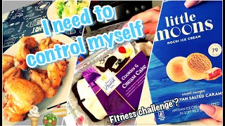 CONTROLLING MYSELF Portion control  start a fitness challenge 💪🏻 binge eating filmed  TD EW 暴飲暴食 [upl. by Fisuoy]