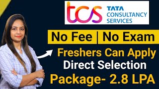 TCS Recruitment 2024 TCS Vacancy 2024 TCS Jobs 2024 No Fee  OFF Campus Placements  jobs [upl. by Garrard507]