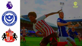 Portsmouth vs Sunderland Highlights  EFL Championship 202425 [upl. by Nelra]