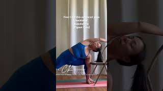 How to do advanced yoga pose Kapotasana Pigeon yogateacher yogapractice yoga hipstretch [upl. by Singleton922]