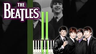 The Beatles  Let It Be  EASY Piano Tutorial shorts [upl. by Nashoma]