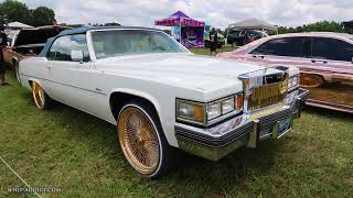 Supercharged Cadillac Coupe Deville Convertible with LT4 Swap on 20k All Gold Daytons [upl. by Htez]