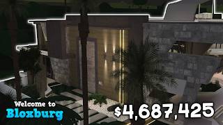 Visitng 46M HOLLYWOOD MANSION on BLOXBURG DETAILED  Roblox Bloxburg [upl. by Dnalro863]