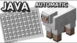 Easiest automatic wool farm JAVA 121 [upl. by Swor953]