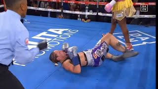 claressa Shields knocks out Vanessa LepageJoanisse highlights boxing sports [upl. by Chariot114]