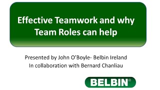 Effective Teamwork – Belbin Webinar Series [upl. by Asiak]