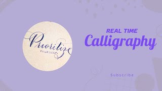 Calligraphy for Beginners ✨ Real time calligraphy [upl. by Elisha]