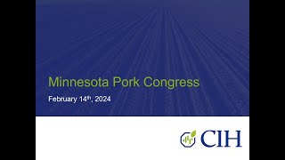 MN Pork Congress 2024 Session 5 2024 Hog Market Outlook and Strategic Forum [upl. by Gosser]