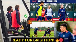 BREAKING✅Man Utd Training Zirkzee De Ligt Martinez Mainoo Eriksen  tactical changes [upl. by Htebasile199]