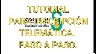 TUTORIAL PARA INSCRIPCIÓN OPE SESCAM 2020 CONVOCATORIA 201718 [upl. by Brianne]