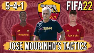 Recreate Jose Mourinhos AS Roma 541 Tactics in FIFA 22  Custom Tactics Explained [upl. by Bhayani904]