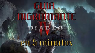 DIABLO 4 GUIA NIGROMANTE en 5 MINUTOS [upl. by Nedyrb]