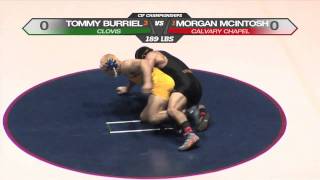 CIF Wrestling  McIntosh vs Burriel  189 lbs [upl. by Nunes]