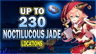 All 230 Noctilucous Jade Locations Potentially  Efficient Farming Route  Yanfei Ascension [upl. by Begga]