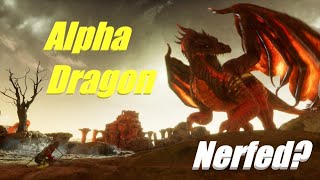 Ark Survival Ascended Alpha Dragon versus Therizinos [upl. by Suki]