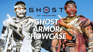 Ghost of Tsushima  Ghost Armor Showcase all 5 basic dyes [upl. by Ennazor]