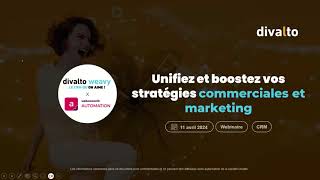 Webinaire  Comment valoriser vos données marketing avec divalto weavy x Webmecanik automation [upl. by Idnam354]