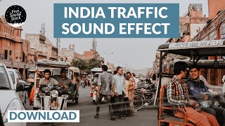 India Traffic Sound Effect [upl. by Fiann]