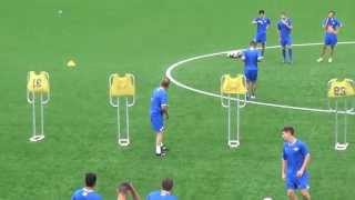 Midfielder Set and Through Ball Drill [upl. by Meehyr]