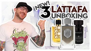 Unboxing 3 NEW LATTAFA FRAGRANCES  Featuring Lattafa Liam Grey [upl. by Collayer]