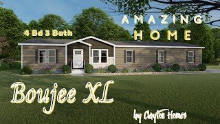 Boujee XL 4 Bedroom 3 Bath  Clayton Homes  mobilehomediva [upl. by Osei]