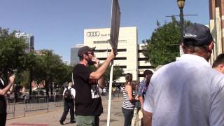 Trump rally Dallas street preaching [upl. by Joacimah545]