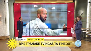 Brommapojkarnas tränare tvingas ta timeout  Nyhetsmorgon TV4 [upl. by Nhguavahs]