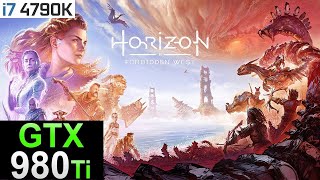 Horizon Forbidden West  1080p MEDIUM  4790k  GTX 980Ti [upl. by Ayhdnas]