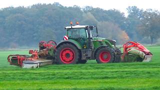 Kaamps mowing autumn silage [upl. by Ahseikal]