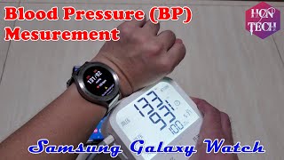 Samsung Galaxy Watch  How to calibrate Blood Pressure Monitor [upl. by Vida516]