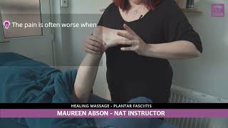 Deep Tissue Massage for Plantar Fasciitis [upl. by Melodie]