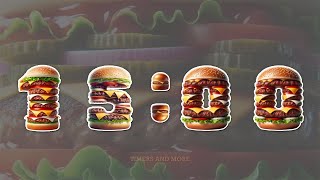 15 Minute Burger🍔 Inspired Countdown Timer [upl. by Heuser]