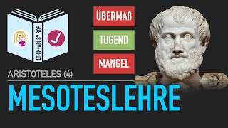 Aristoteles  Tugend als Mitte  Mesoteslehre Tugendlehre [upl. by Alrats]